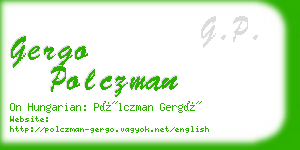 gergo polczman business card